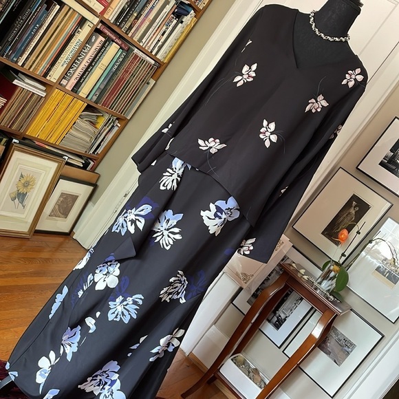 Banana Republic Floral A-line Bias-Cut Maxi Skirt for Night Out Size 4 - Picture 1 of 14